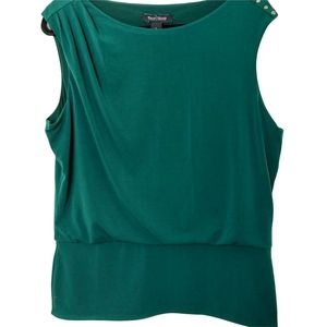 White House Black Market Green Blouse